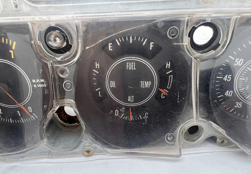 1970-1974 Mopar E Body Rallye Gauge Cluster 7k Tach Dash Instrument Panel Clock - Picture 6 of 16