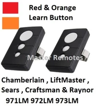 2 for LiftMaster 971LM 3 Button Car Garage Door Opener Remote Control 390MHz