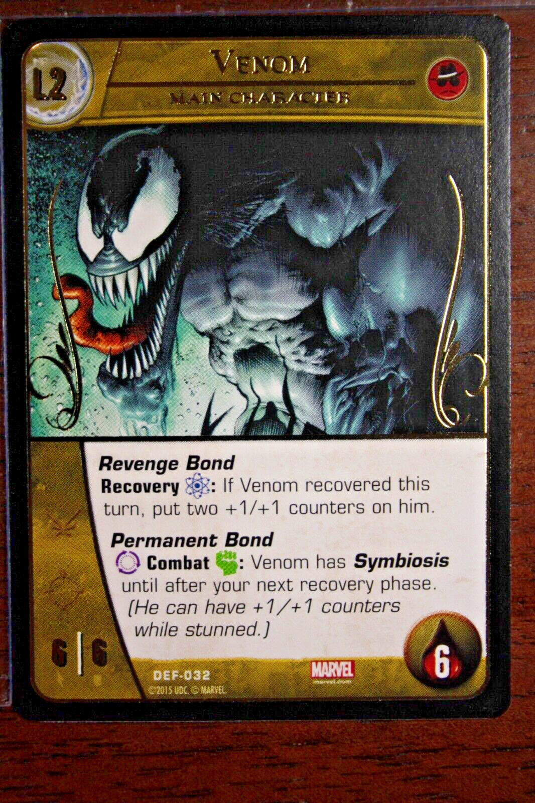VS System 2PCG: "Venom - Main Character" (Foil)  DEF-032