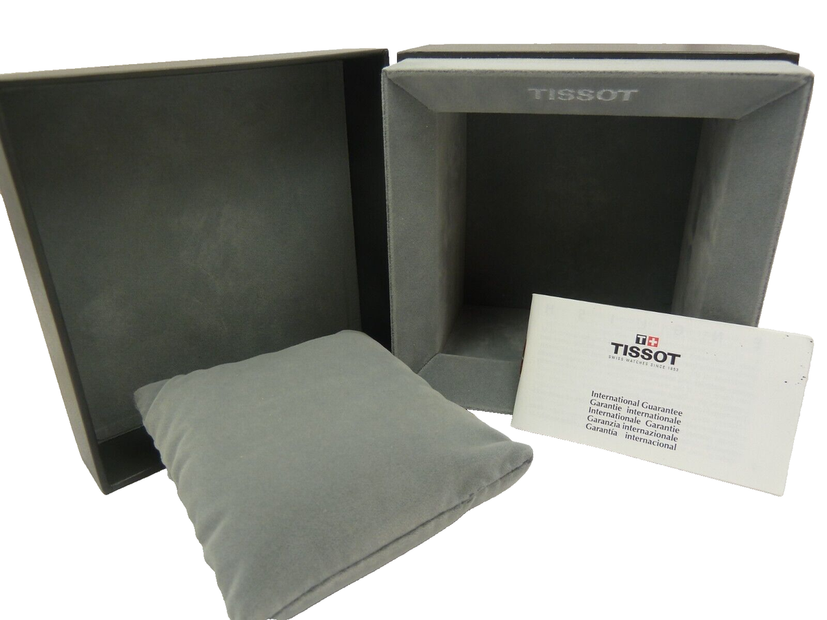 Boîte écrin Tissot (modèle 2000) En Plastique Gris - Occasion, Pour Rangement Ou Présentation
