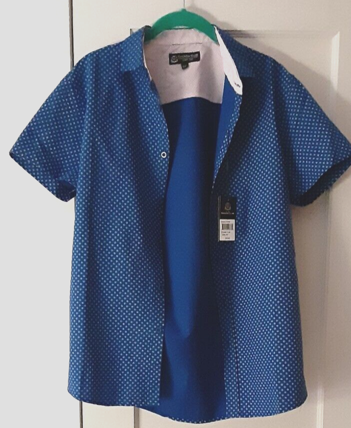 Men's cotton polyester button down shirt S