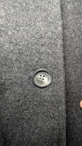Vintage Pendleton 100% Virgin Wool Classic Gray Trench Jacket Coat - Picture 5 of 10