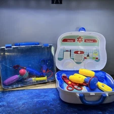 Little Moppet Children Doctor Playset Plus Clear Kids Play Doctor Set Lot Of 2