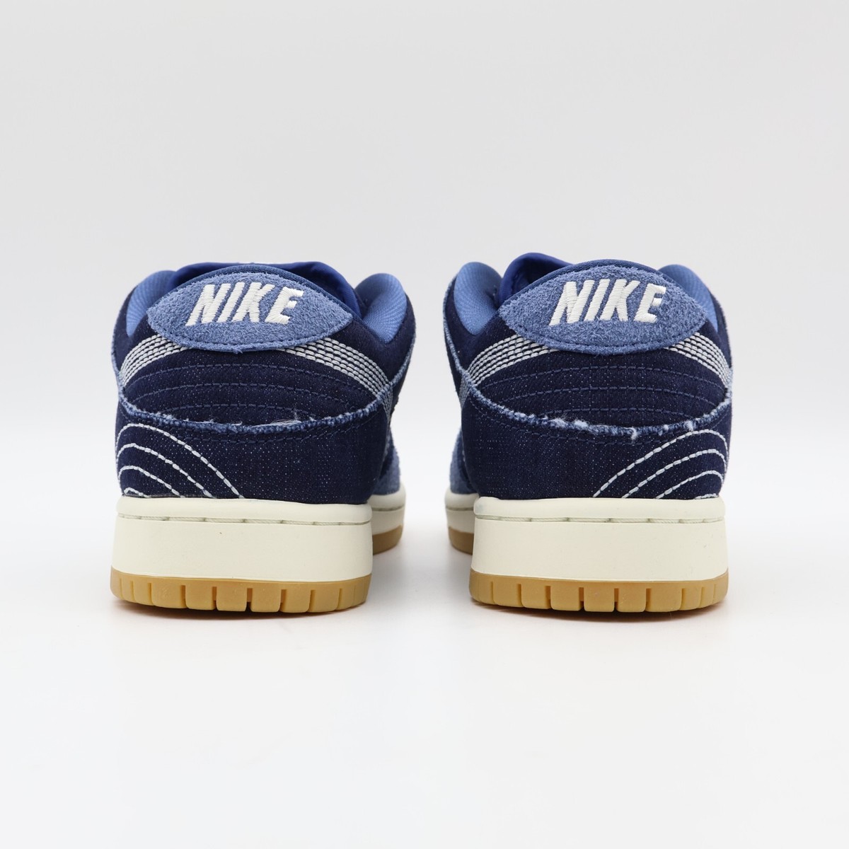 CV0316-400 Nike SB Dunk Low Sashiko Denim Gum Mystic Navy