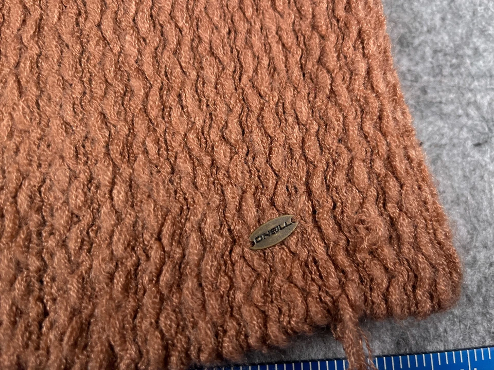 O'Neill Beanie Toque Adult One Size Beige Orange Knit 100% Acrylic Winter Ski - Image 2 of 4