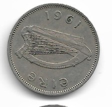 IRELAND: SIXPENCE 1961