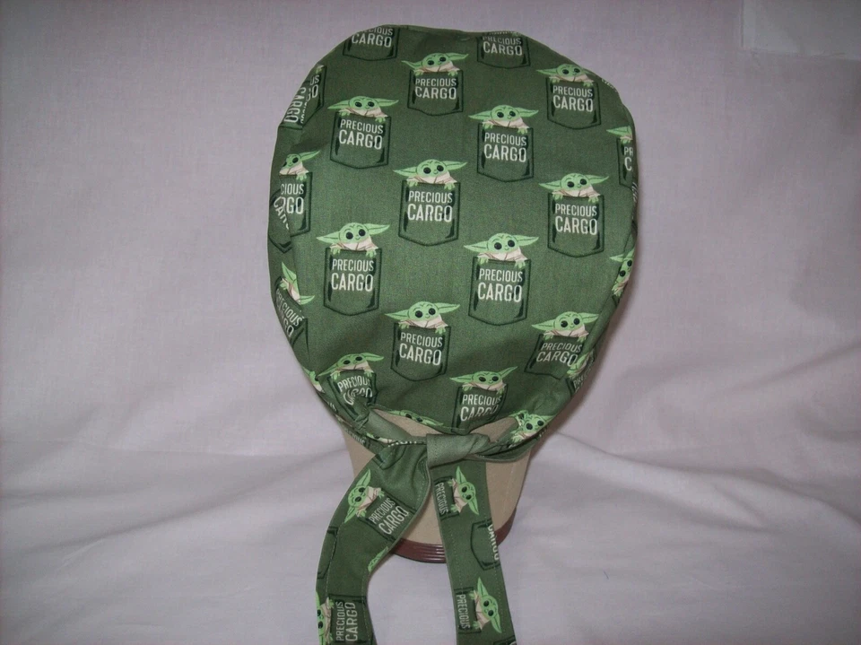 Men/Women Surgical Scrub Cap Lined SW 100% Cotton - Image 3 of 3