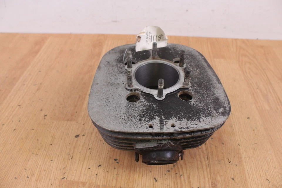 1977 YAMAHA YZ250 цилиндр кувшин 70 мм STD отверстие с выхлопной фланг - Изображение 2 из 4