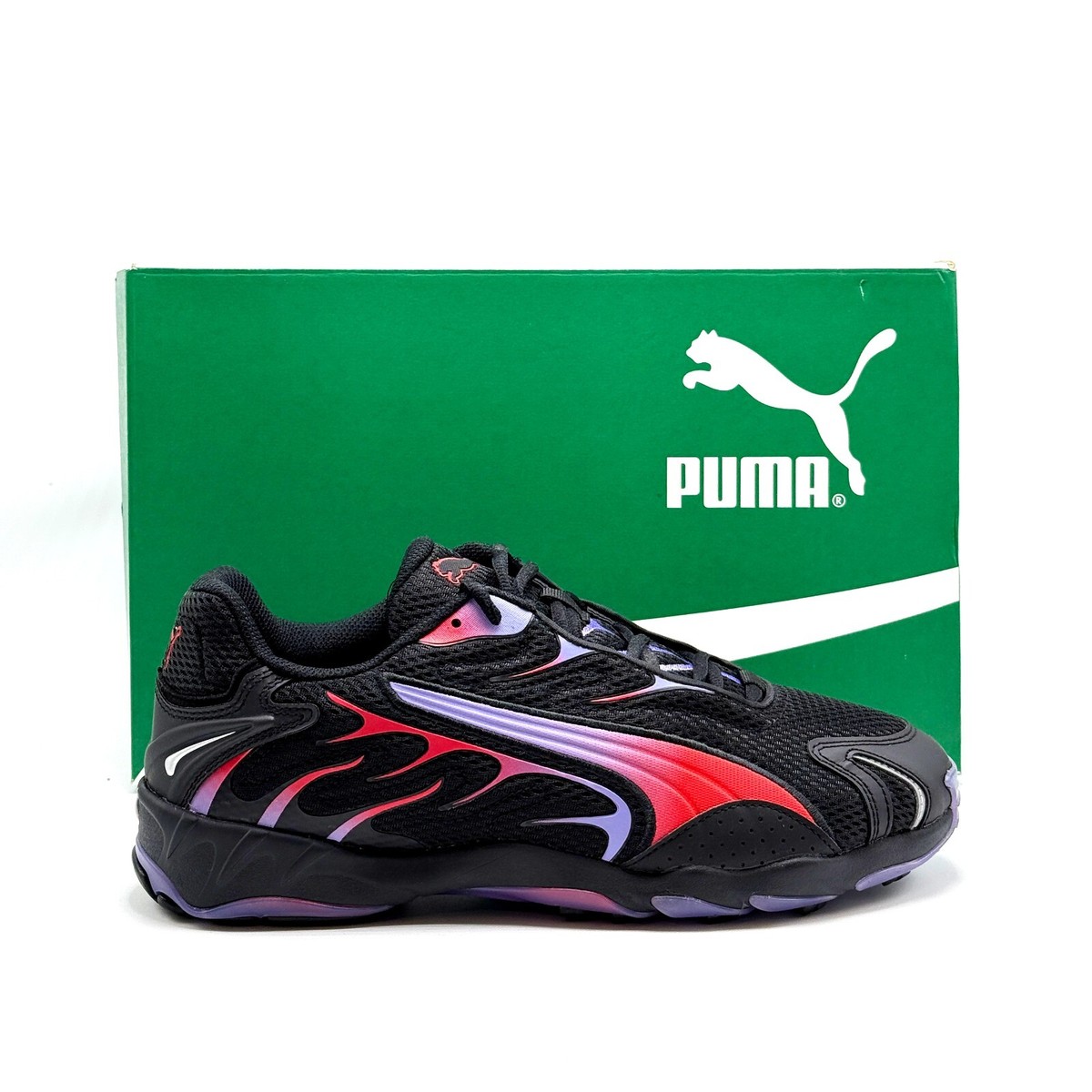 NEW* MEN Puma Inhale Sneakers PUMA Black-PUMA Red (401560 02
