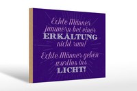 Holzschild Spruch 30X20 Cm Echte MäNner Jammern Nicht Holz Schild Wooden Sign