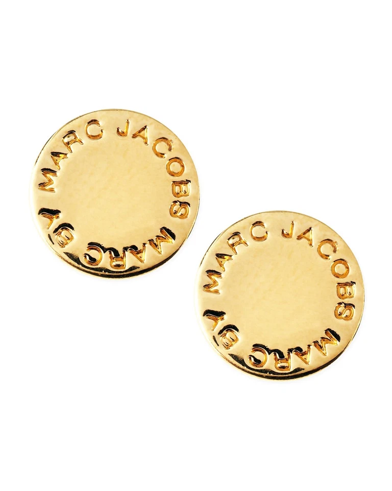 Marc by Marc Jacobs Pendientes Pendientes con Logo Disco Stud Pendientes Foto 2 de 3