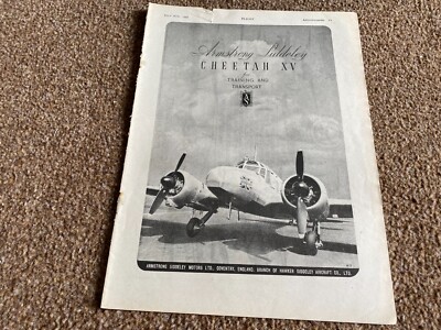 FABK16 ADVERT 11X8 ARMSTRONG SIDDELEY CHEETAH XV FOR TRAINING AND TRANSPORT
