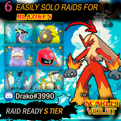 BLAZIKEN Tera Raid Counters Battle Ready  POKÉMON SCARLET & VIOLET  