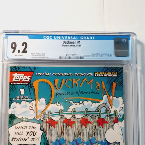 Topps Comics "Duckman" edición #1 CGC 9,2 páginas blancas 1994 - Imagen 3 de 3