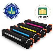 4PK Toner fits for HP 206A W2110A Laserjet Pro MFP M283cdw M282 M255dw WITH CHIP
