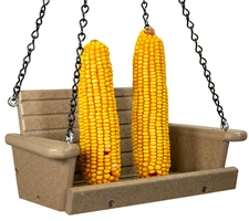 JCs Wildlife Poly Lumber Squirrel Swing Corn Cob Feeder - Squirrel Feeder