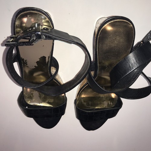 Ted Baker para mujeres Sandalias Talla US 8 EU39.5 Negro Cuña De Corcho  Tiras Informal de Verano | eBay