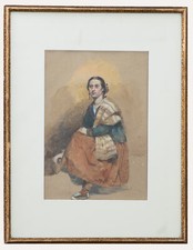 Manner of John Frederick Lewis (1805-1876) - Watercolour, Seated Spanish Lady