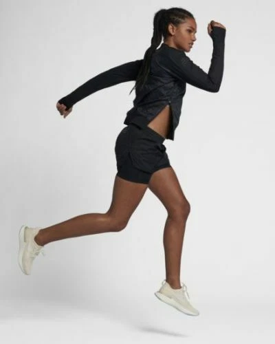 Nike Run Division Women's SZ XS Running  Pullover Jacket 929128 Black MSRP $100+ - Image 3 of 4