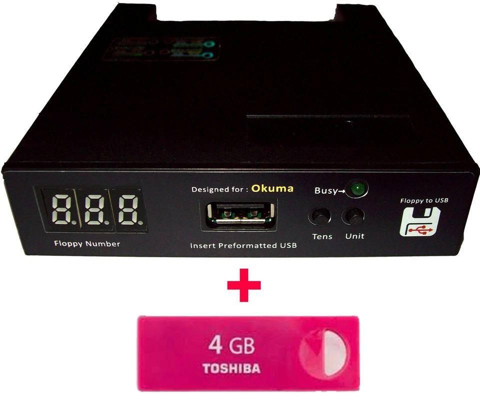 Diskettenlaufwerk zu USB Konverter Emulator für Okuma Drehmaschine + gratis 16 GB Flash Drive - Bild 3 von 3