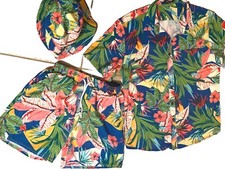 MENS THREE PIECE TROPICAL SHORT SET SIZE SMAL...
