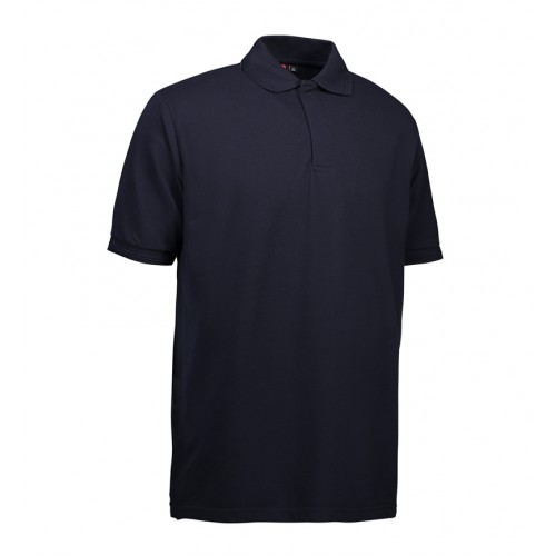 Heavy Duty Navy Press Stud Workwear Polo Shirt-image