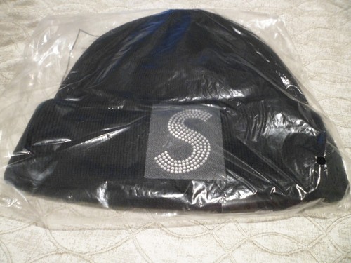 Supreme New Era Swarovski S Logo Beanie SS21BN5 Black - Picture 2 of 3
