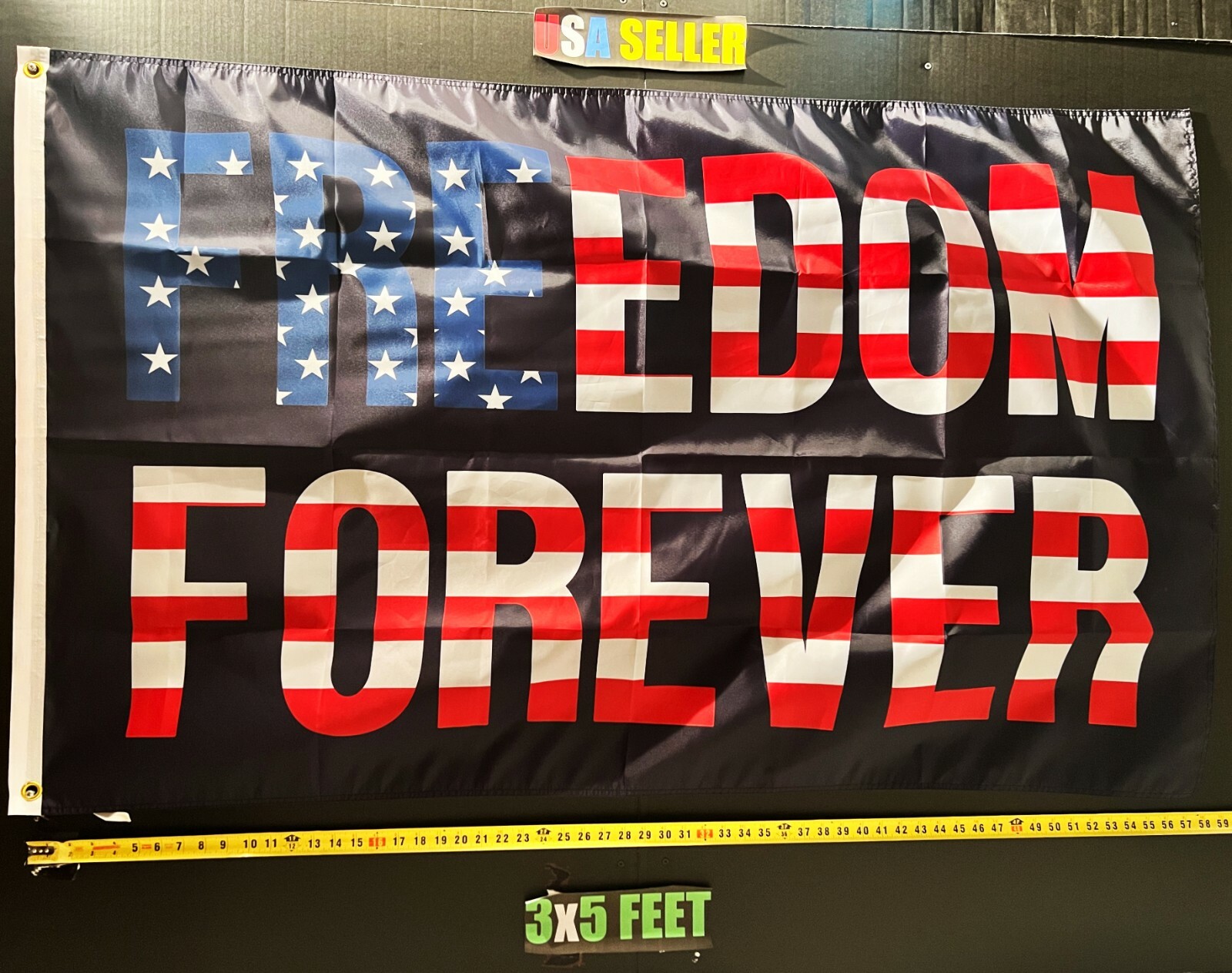 Donald Trump Flag FREE USA SHIP Freedom Forever BUSA Free Desantis USA ...