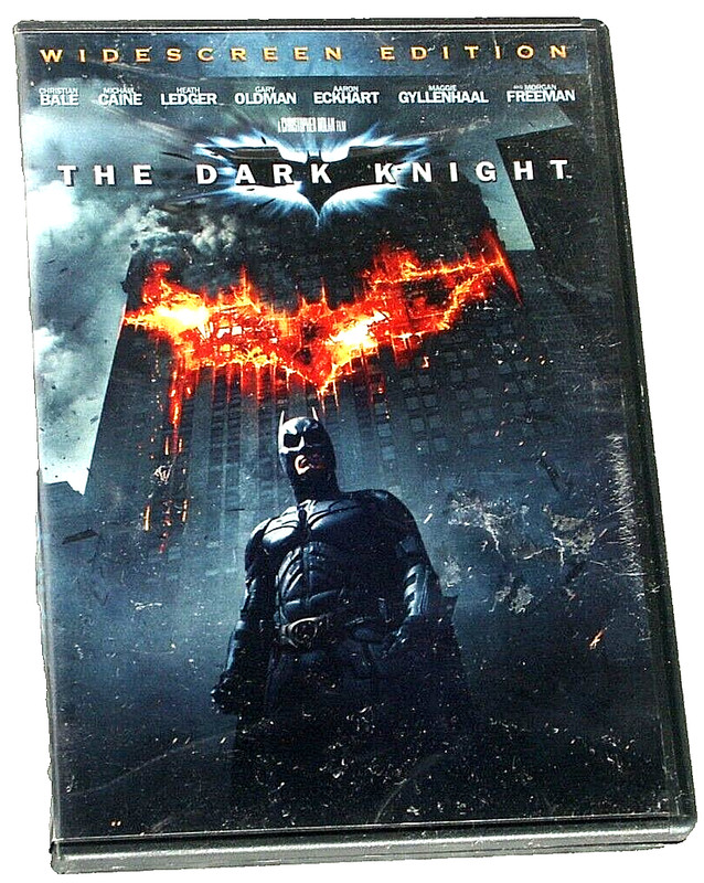 Dark Knight Batman DVD Widescreen Heath Ledger Joker Christian Bale DC Comics