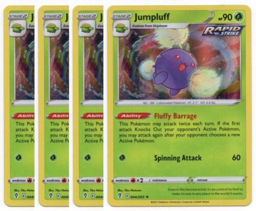 Jumpluff Holo Rare Playset (004/203) Pokemon Evolving Skies SWSH07 (4) - Picture 1 of 1
