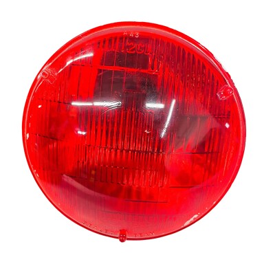 Philips Sealed Beam 4000 Headlight Lamp Bulb Light Headlamp 12V RED Safe-T-Beam