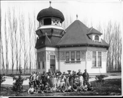 School at Artesia 1898 California Old Photo