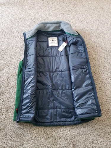 The Black Dog Full Zip Embroidered Logo Vest Emerald Green - Men’s Medium New - Picture 6 of 9