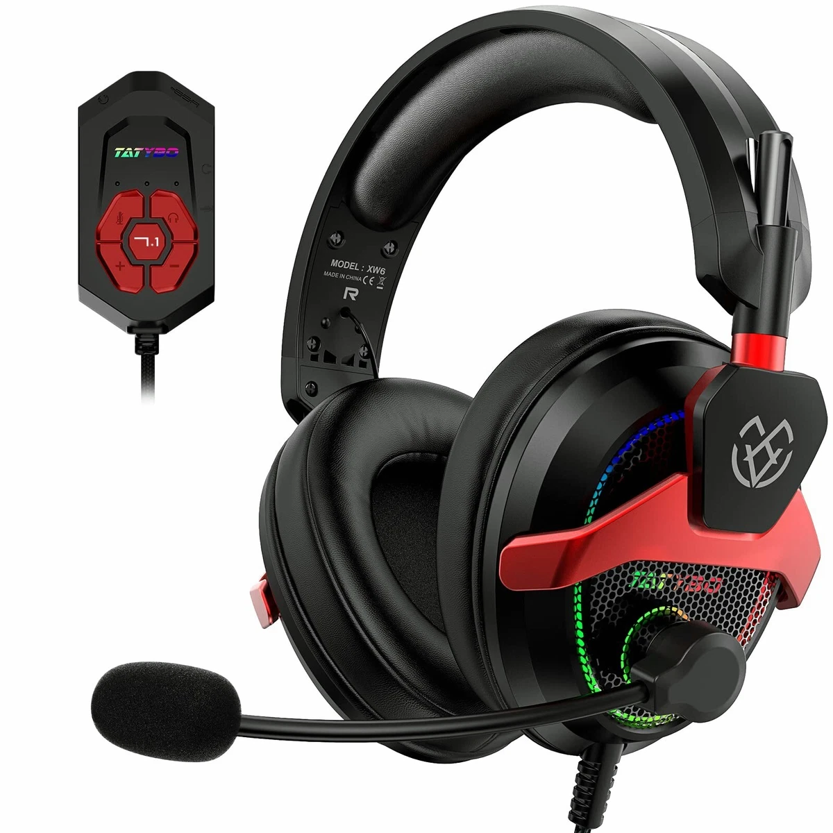 Noise Cancelling Gaming Headphones with Mic for PC PS4 PS5 Xbox
