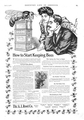 The A. I. Root Co. - Medina, Ohio - How to Start Keeping Bees - 1906 Antique Ad