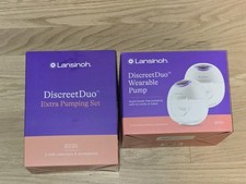 Lansinoh Discreet Duo Wearable Breast Pump, New Open Box, Breastfeeding Nursing