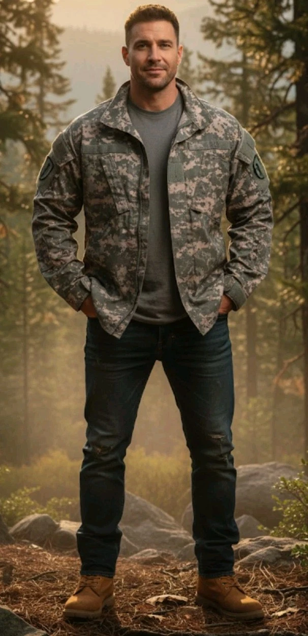 NEW Defender M Men's size Lrg Flame Resistant Camo BDU Full Zip Military Jacket