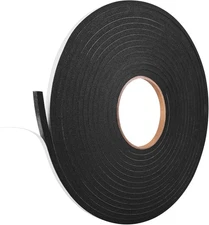 Kikerike Self Adhesive Foam Tape Weatherstrip 1/4inx 1/4in x 50Ft, White 