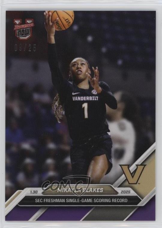 2024-25 Bowman U Now Purple 9/25 Mikayla Blakes #55 16to