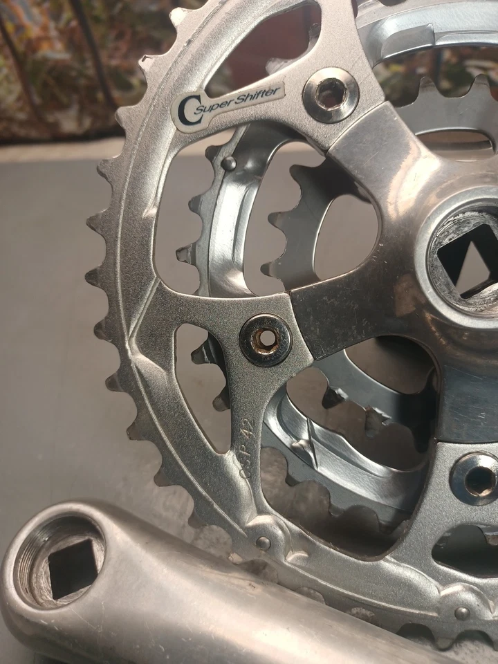 SUGINO IMPEL BICYCLE 175 MM 42/32/20 TOOTH SQUARE TAPER CRANKSET 94 MM-58 MM BCD - Image 4 of 4