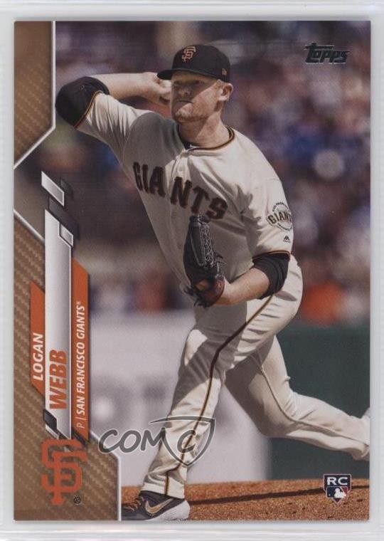 2020 Topps Gold 21/2020 Logan Webb #514 Rookie RC 08i4