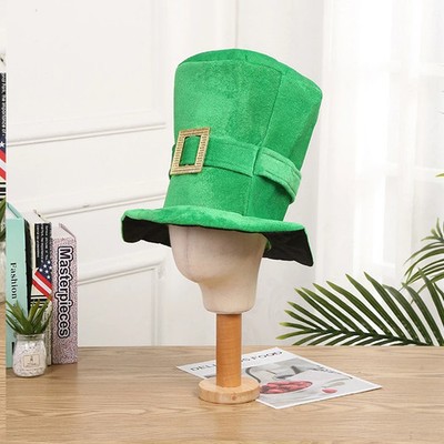 Grüner Stoff Partyhut Karneval Kostümzubehör St Patricks Day