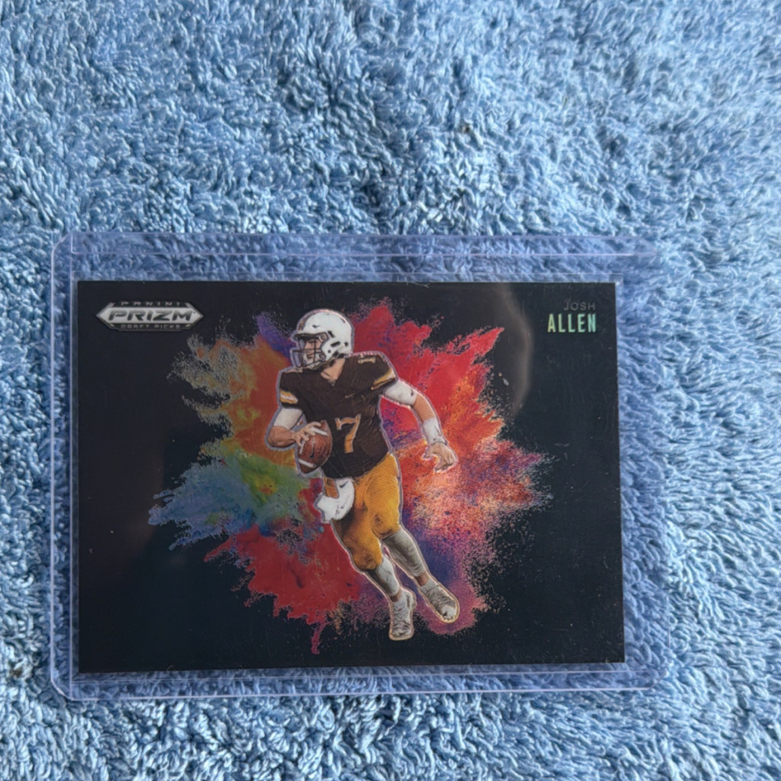 Panini 2025 Prizm Draft Picks Josh Allen Color Blast Insert #25 Wyoming Cowboys