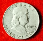 1949 D Franklin Half Dollar - Choice Brilliant Unc  Lustrous