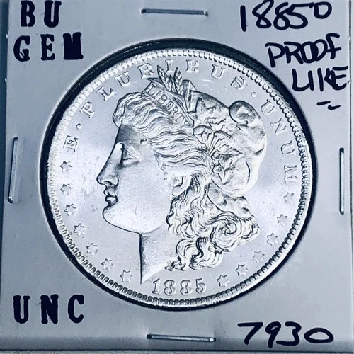 1885 O BU GEM MORGAN SILVER DOLLAR UNC MS+++ U.S. MINT RARE COIN 7930