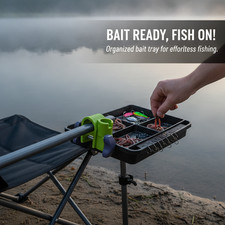 Magnetic Fishing Lure Holder for Shore and Pier Fishing, for Camping - for