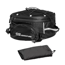 Waterproof Motorcycle Saddlebag Tail Bag Saddlebag Pannier Rack Top Case Moun...