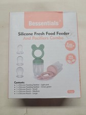 Bessentials Silicone Fresh Food Feeder  Pacifiers Combo