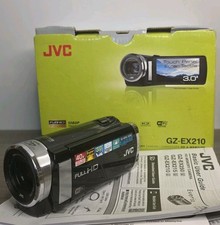 JVC GZ-EX210BU Digital Camcorder Black With Box  Accessory Tested.