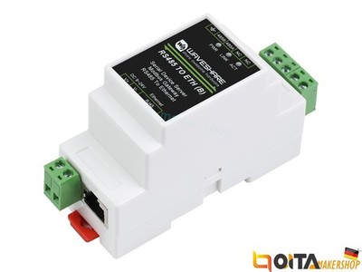WaveShare Industrial Serial Server RS485 to RJ45 Ethernet TCP/IP to Serial
